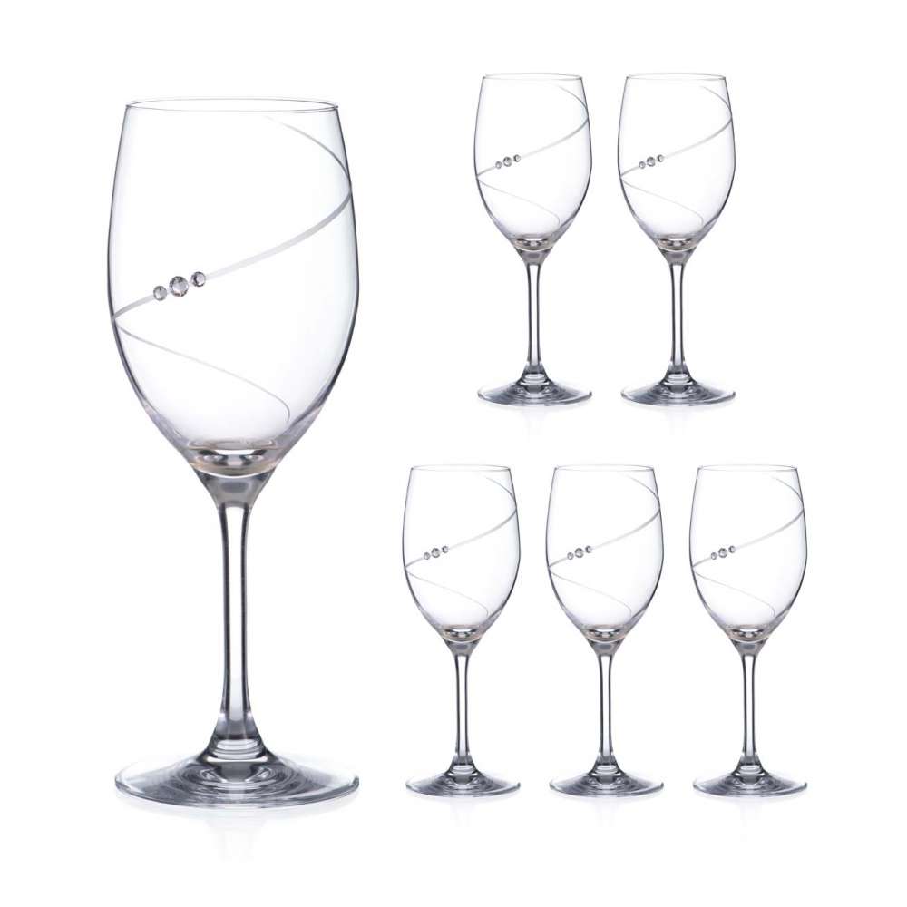 Set 6 pahare vin rosu cu Silhouette 300ml